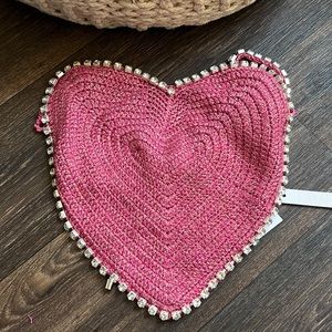 Delicate Dreams Crochet Crop Top in Pink Metallic